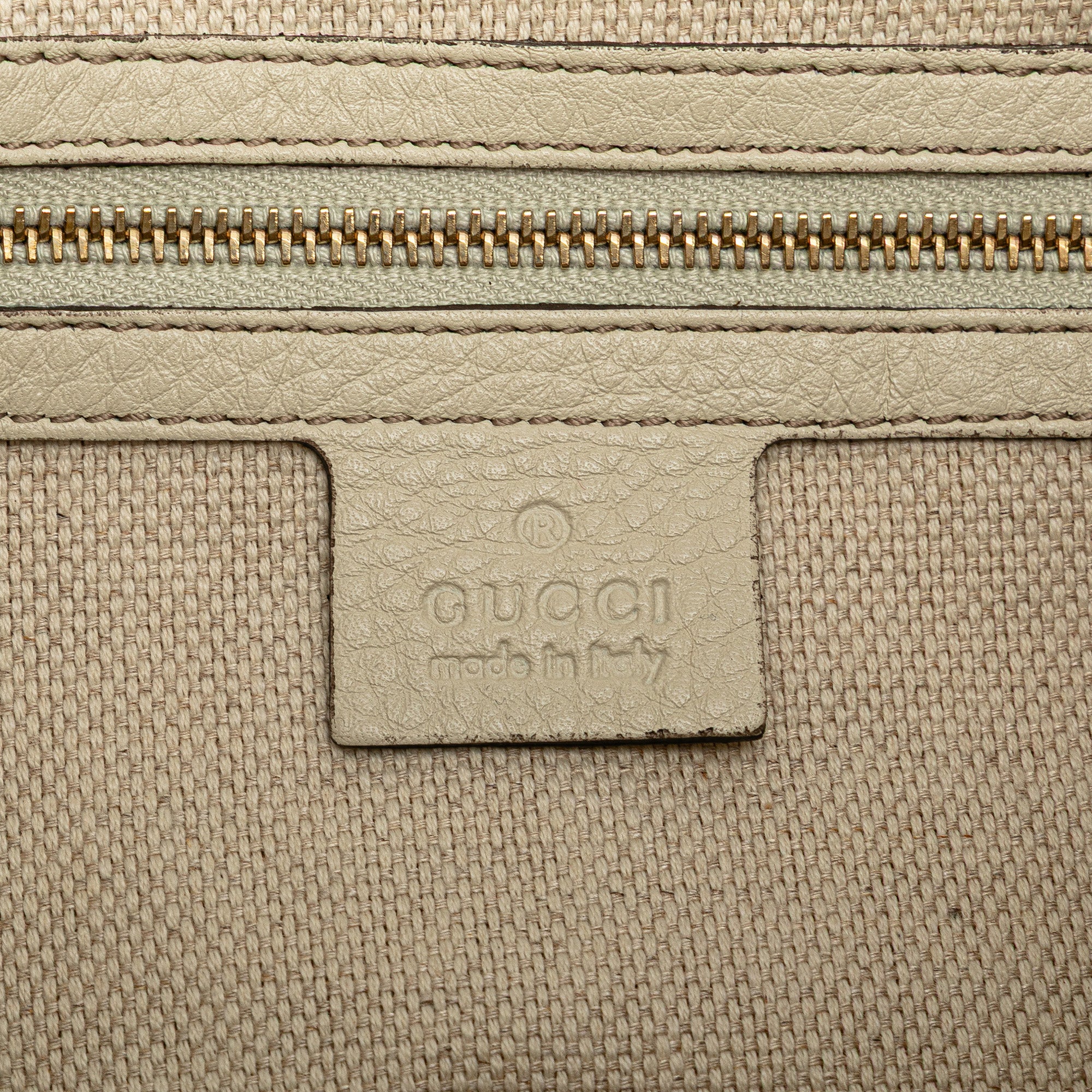 GG Canvas Bamboo Diana Satchel