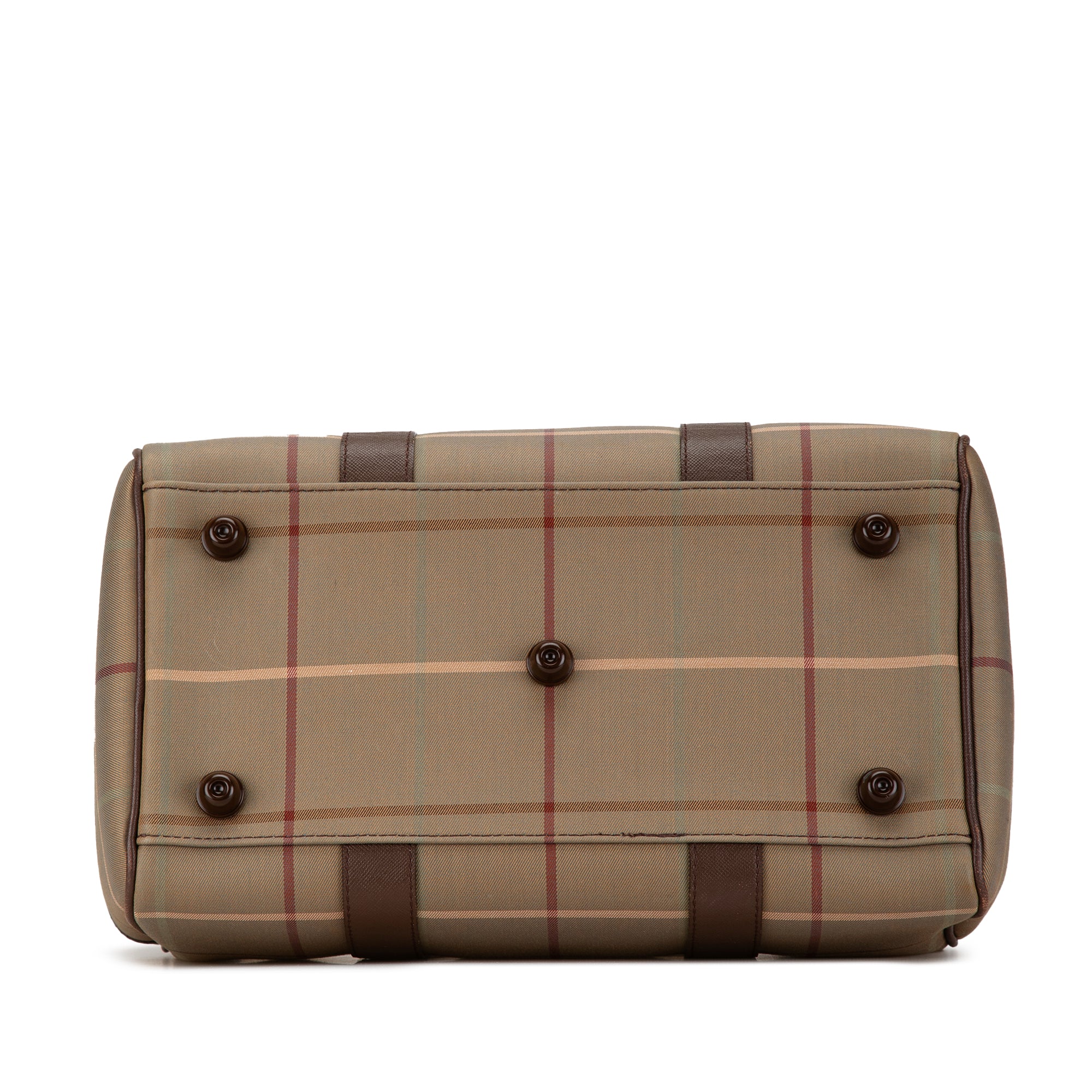 Vintage Check Canvas Boston Bag