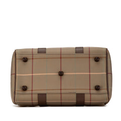 Vintage Check Canvas Boston Bag