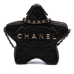 Quilted Satin Walk Of Fame Star Crossbody