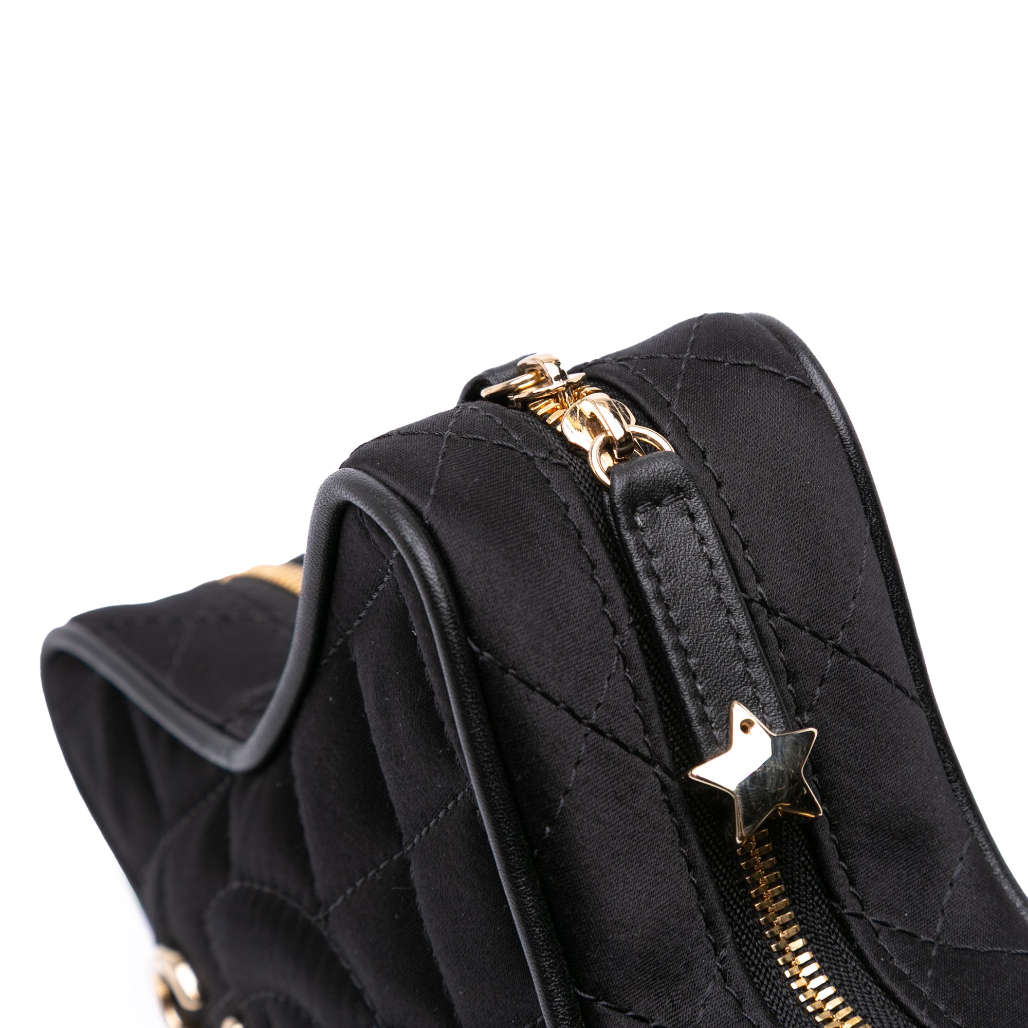 Quilted Satin Walk Of Fame Star Crossbody