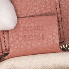 Small Calfskin Bamboo Shopper Satchel