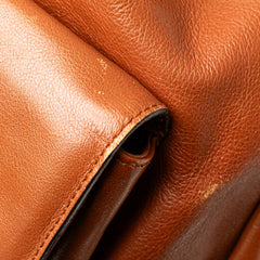 Leather Bamboo Drawstring Backpack