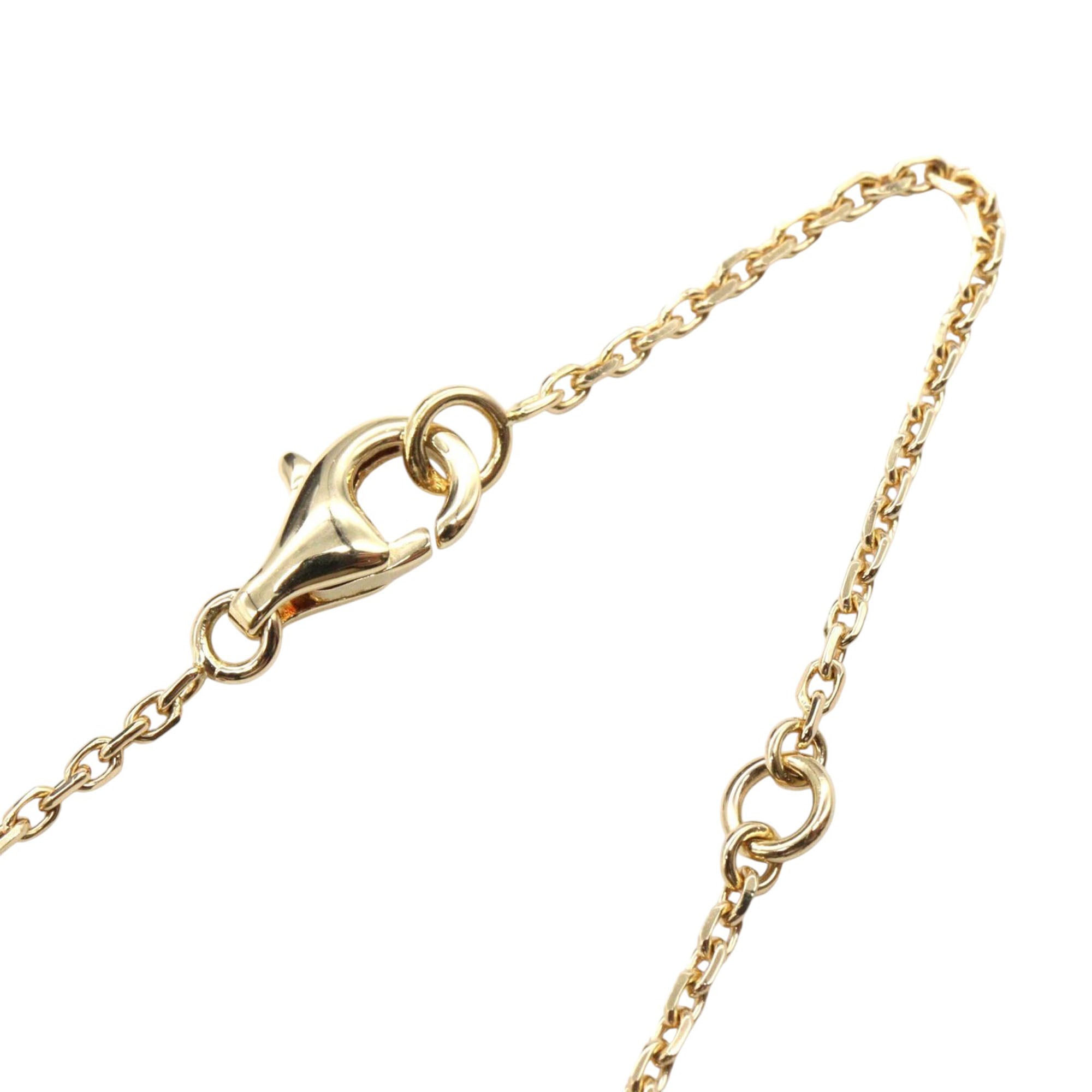 18K Yellow Gold and Onyx Vintage Alhambra Pendant Necklace