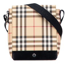 House Check Canvas Flap Crossbody