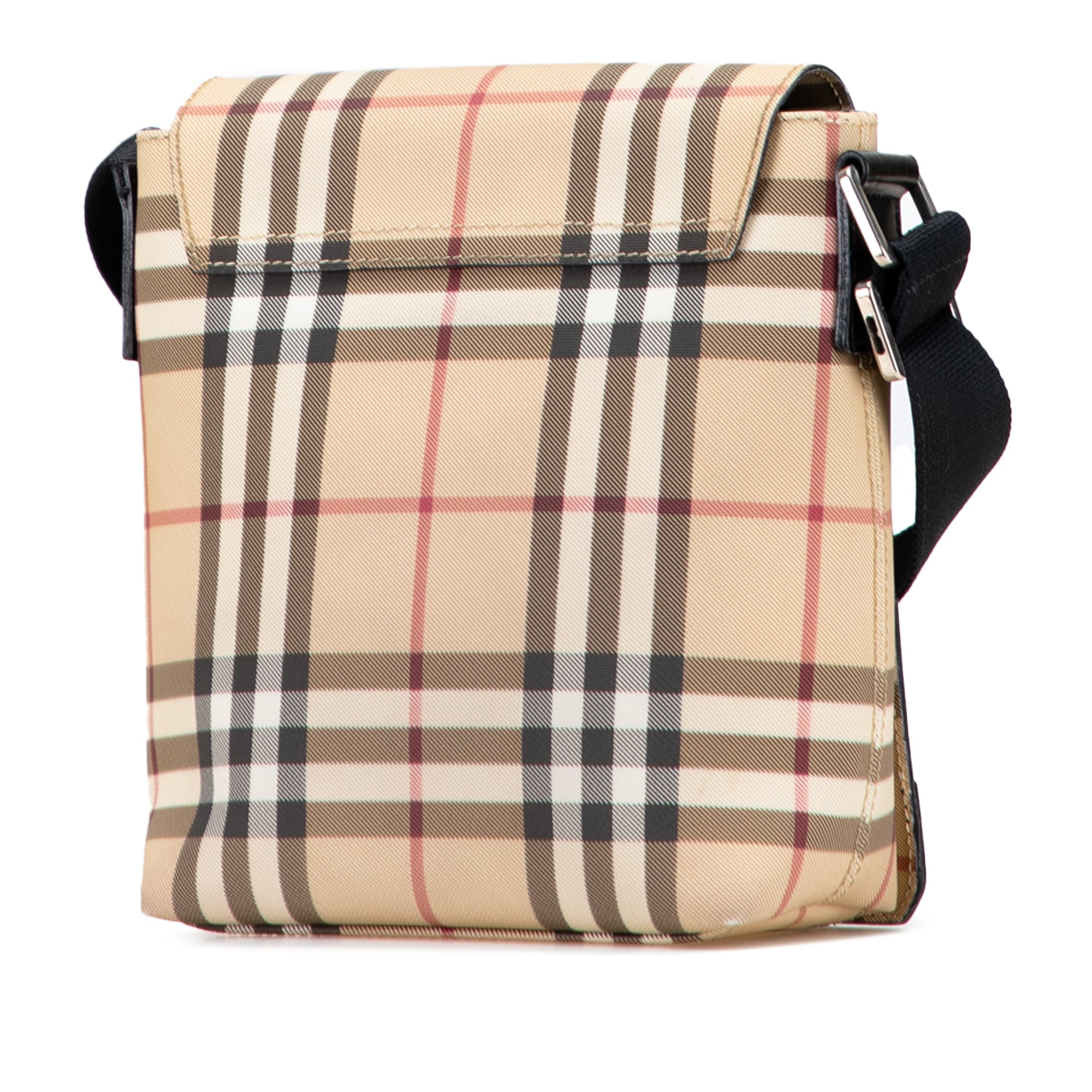 House Check Canvas Flap Crossbody