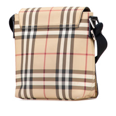 House Check Canvas Flap Crossbody
