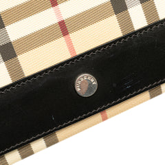 House Check Canvas Flap Crossbody