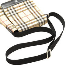 House Check Canvas Flap Crossbody