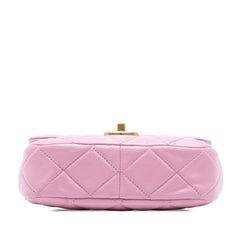 Mini Quilted Lambskin Lacquered Chain Flap