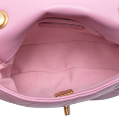 Mini Quilted Lambskin Lacquered Chain Flap