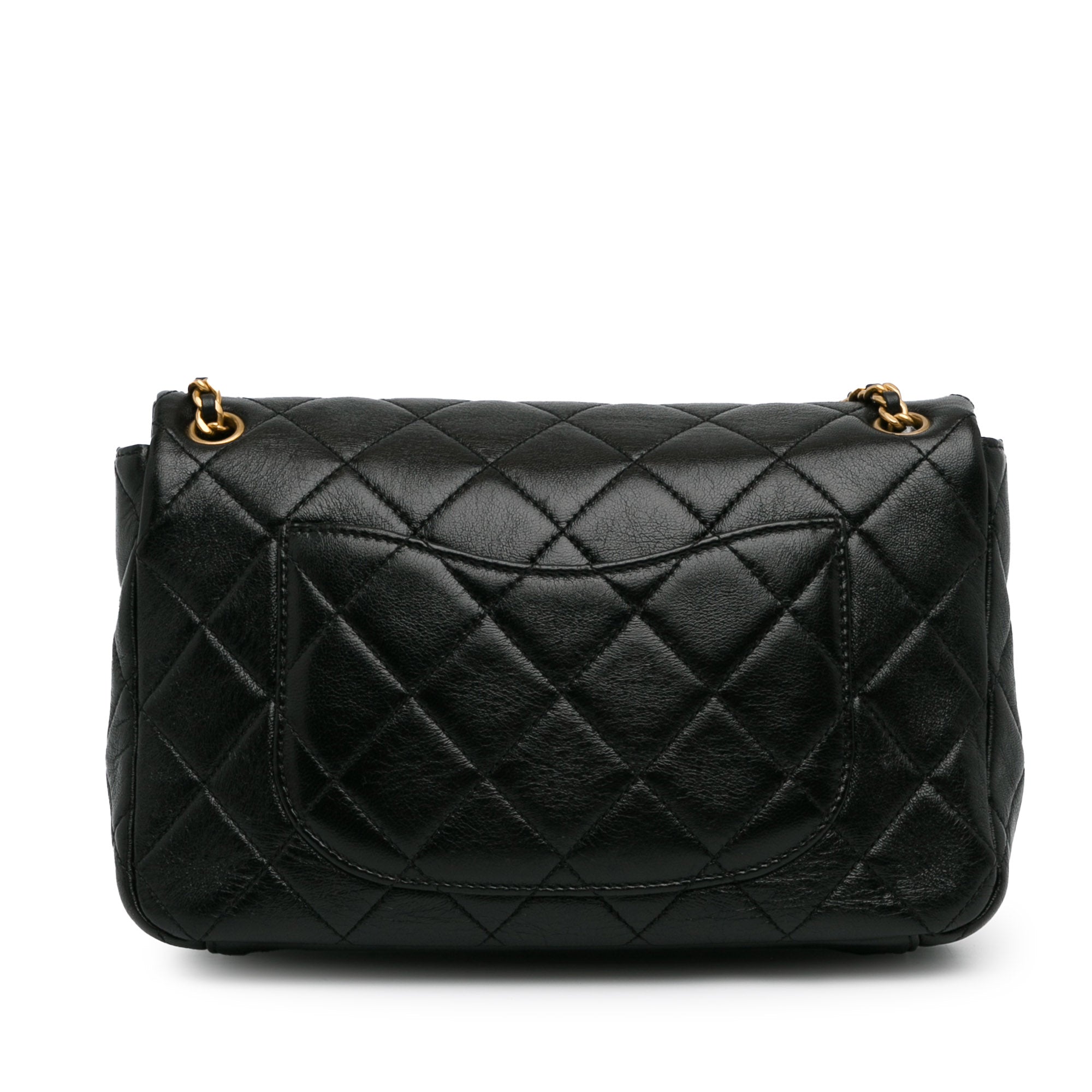 Quilted Lambskin Chain with Chain Leather Classic Bag_2