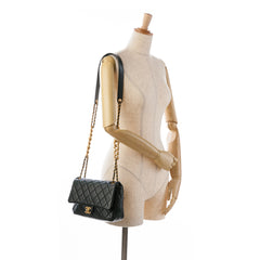 Quilted Lambskin Chain with Chain Leather Classic Bag_8