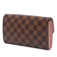 Damier Ebene Croisette Chain Wallet
