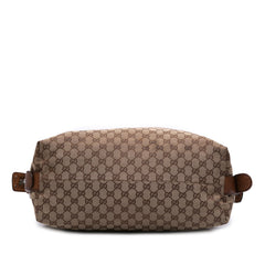 Large GG Canvas Bamboo Bar Tote