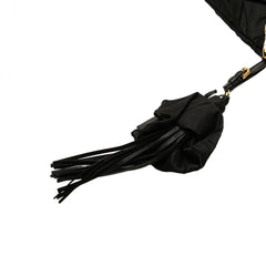 Tessuto Stropicciato Tassel Crossbody