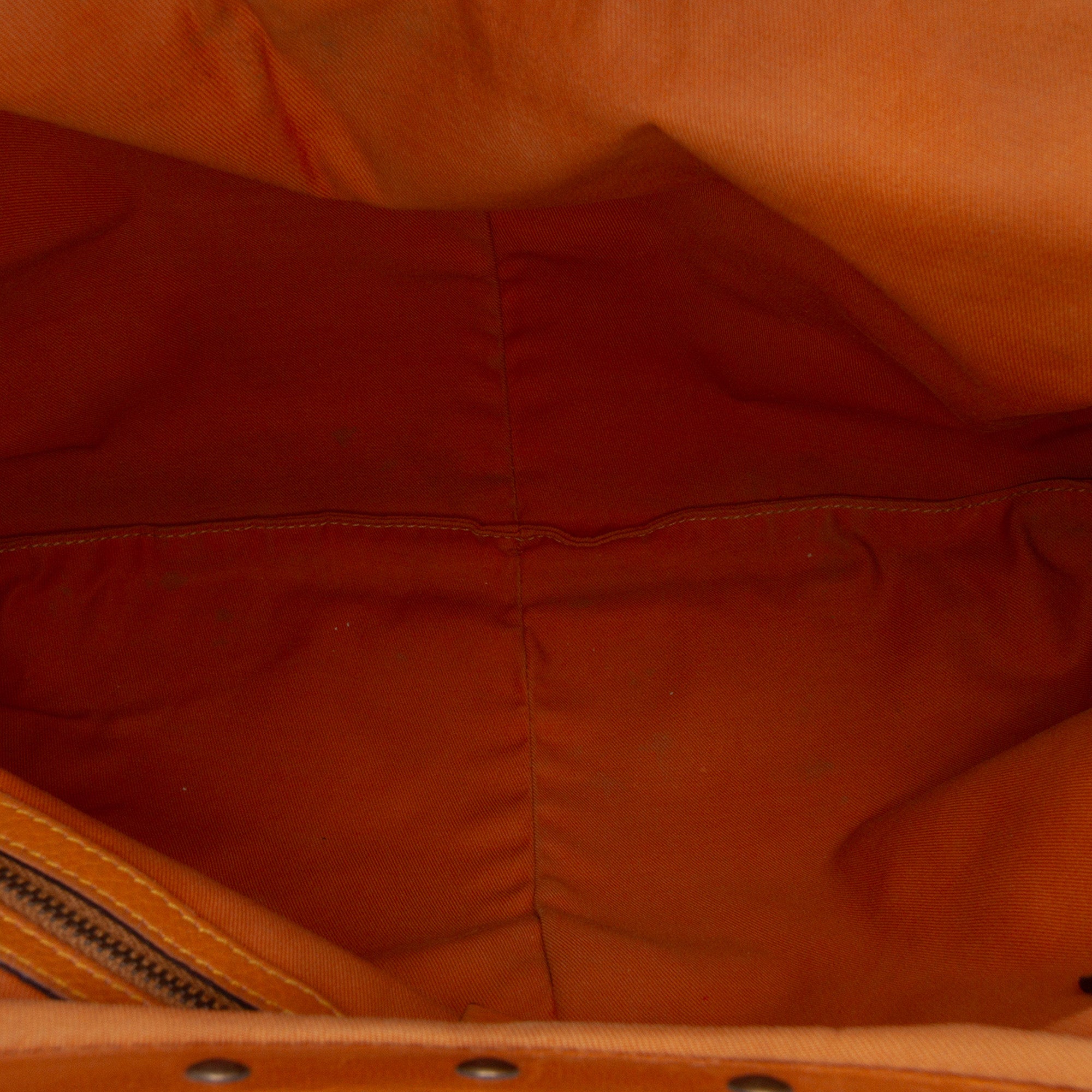 Leather Bamboo Studded Hobo