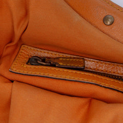 Leather Bamboo Studded Hobo