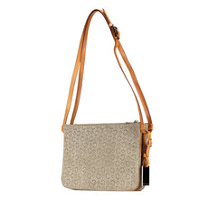 C Macadam Suede Double Zip Crossbody