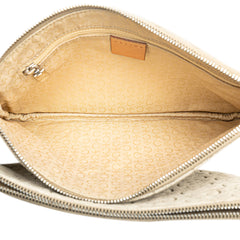 C Macadam Suede Double Zip Crossbody