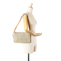 C Macadam Suede Double Zip Crossbody