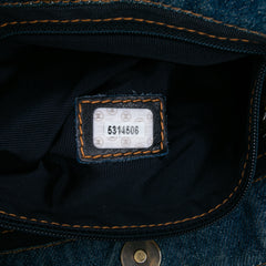 Small CC Stitched Denim Tote
