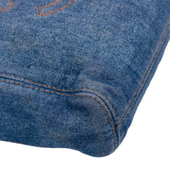 Small CC Stitched Denim Tote