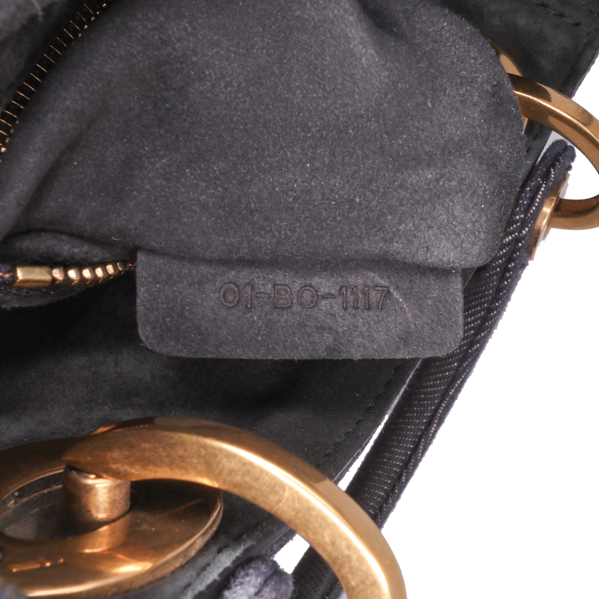Mini Denim Cannage Studded Supple Lady Dior