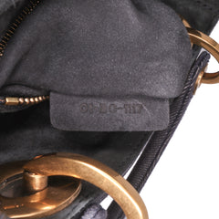 Mini Denim Cannage Studded Supple Lady Dior