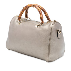 Medium Calfskin Bamboo Shopper Boston Bag