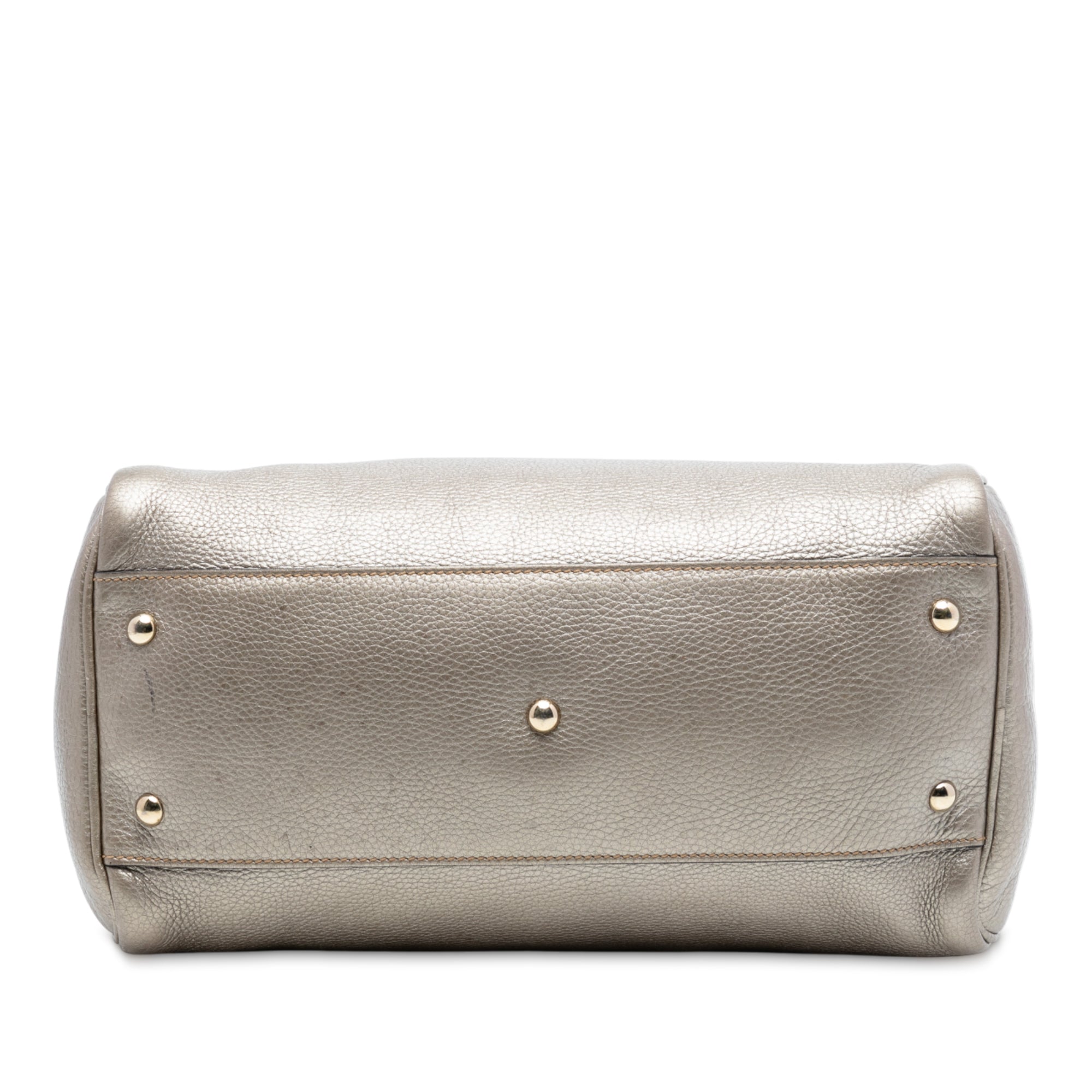 Medium Calfskin Bamboo Shopper Boston Bag