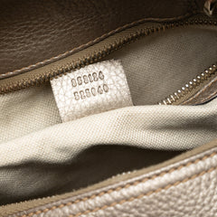 Medium Calfskin Bamboo Shopper Boston Bag