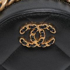 Lambskin 19 Round Clutch with Chain