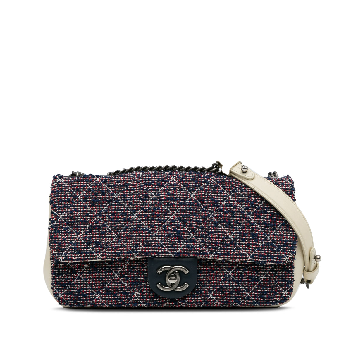 Small Classic Tweed Flap Bag