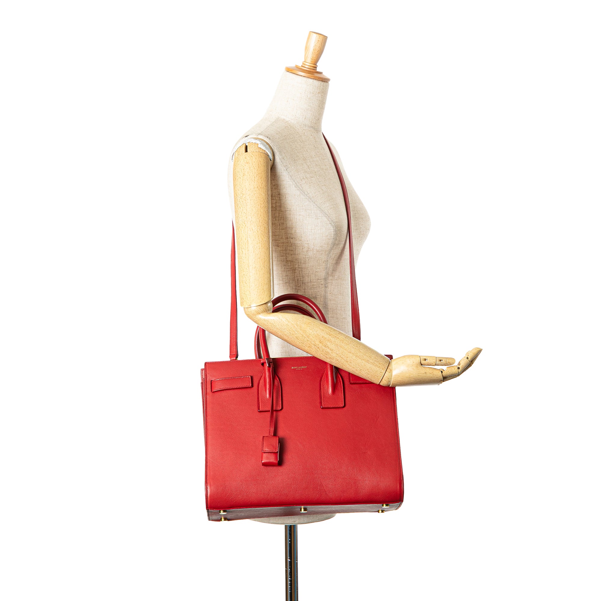 Small Leather Sac De Jour Satchel
