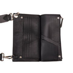 Flat Pouch Leather Crossbody