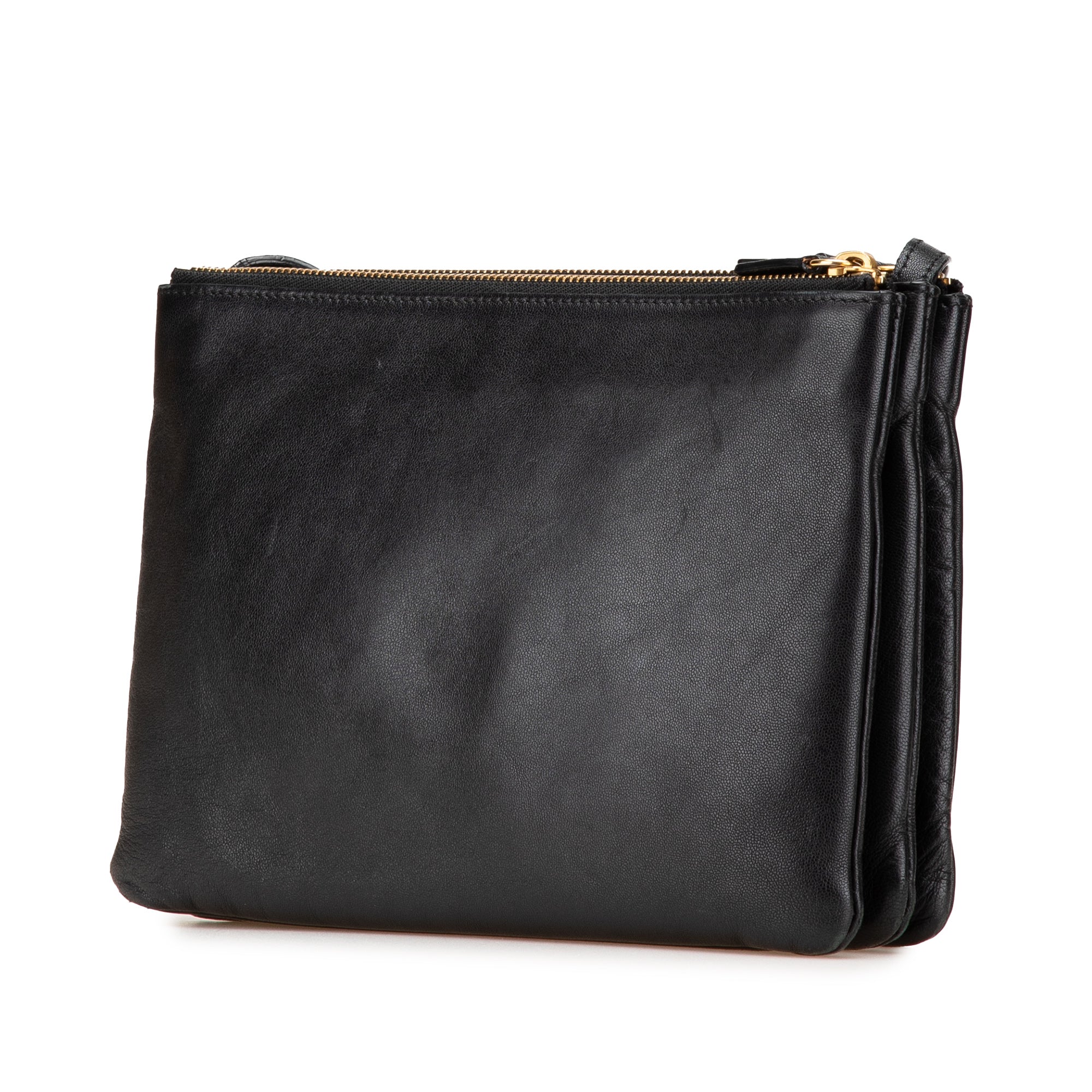 Large Lambskin Trio Crossbody