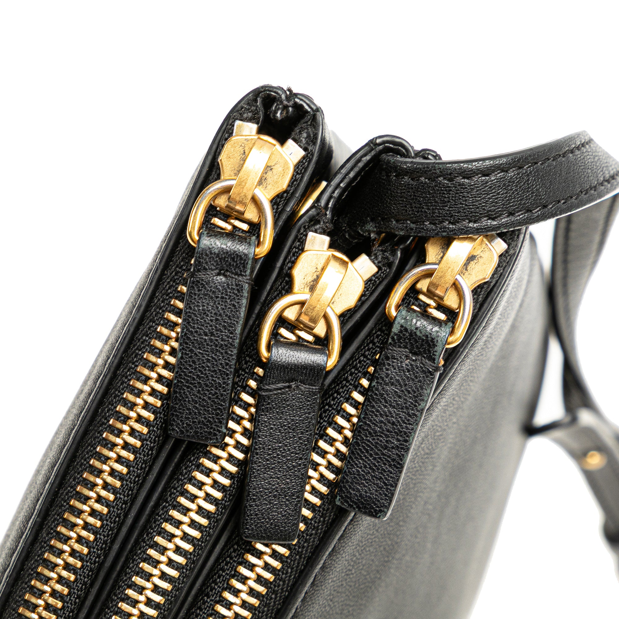 Large Lambskin Trio Crossbody