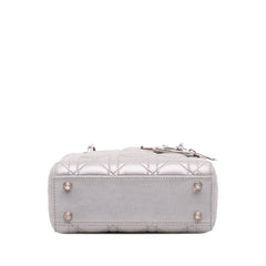 Mini Iridescent Lambskin Cannage Lady Dior