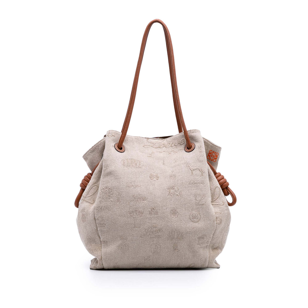 Medium Canvas Flamenco Knot Tote