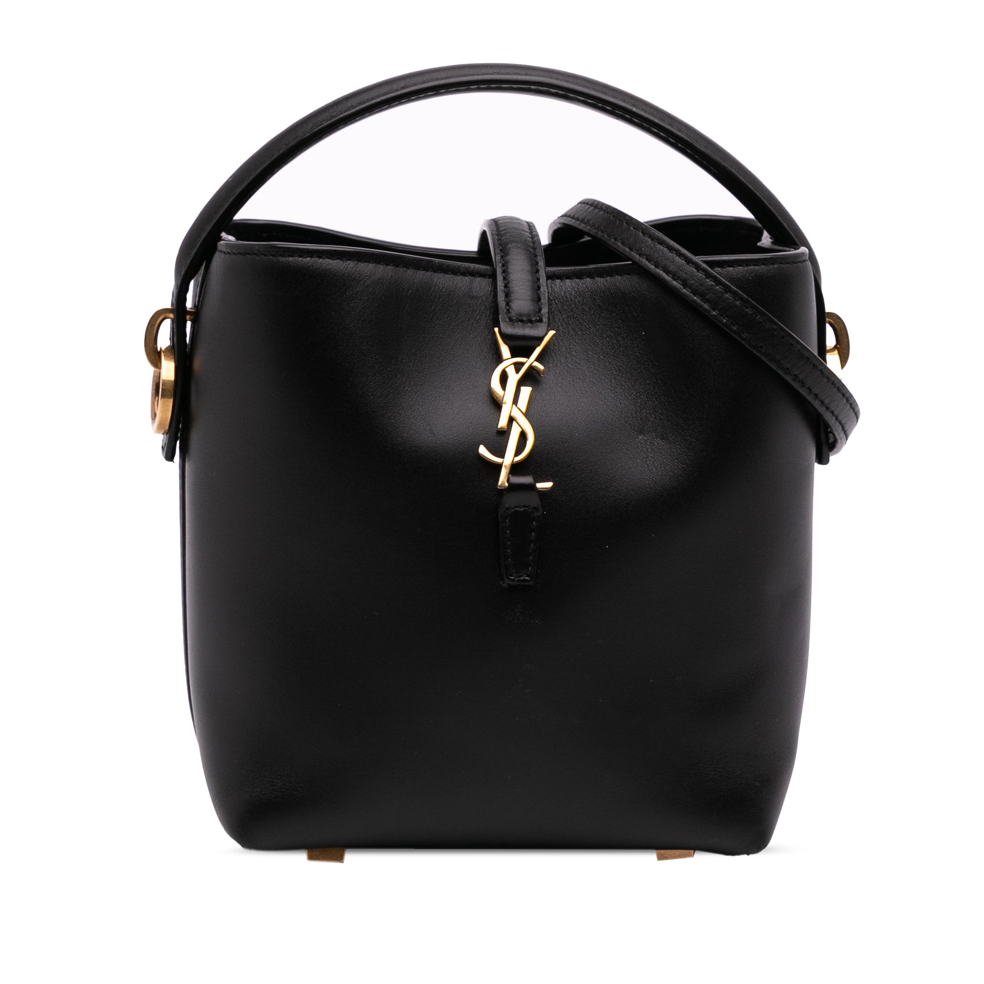 Mini Shiny Calfskin Le 37 Bucket Bag