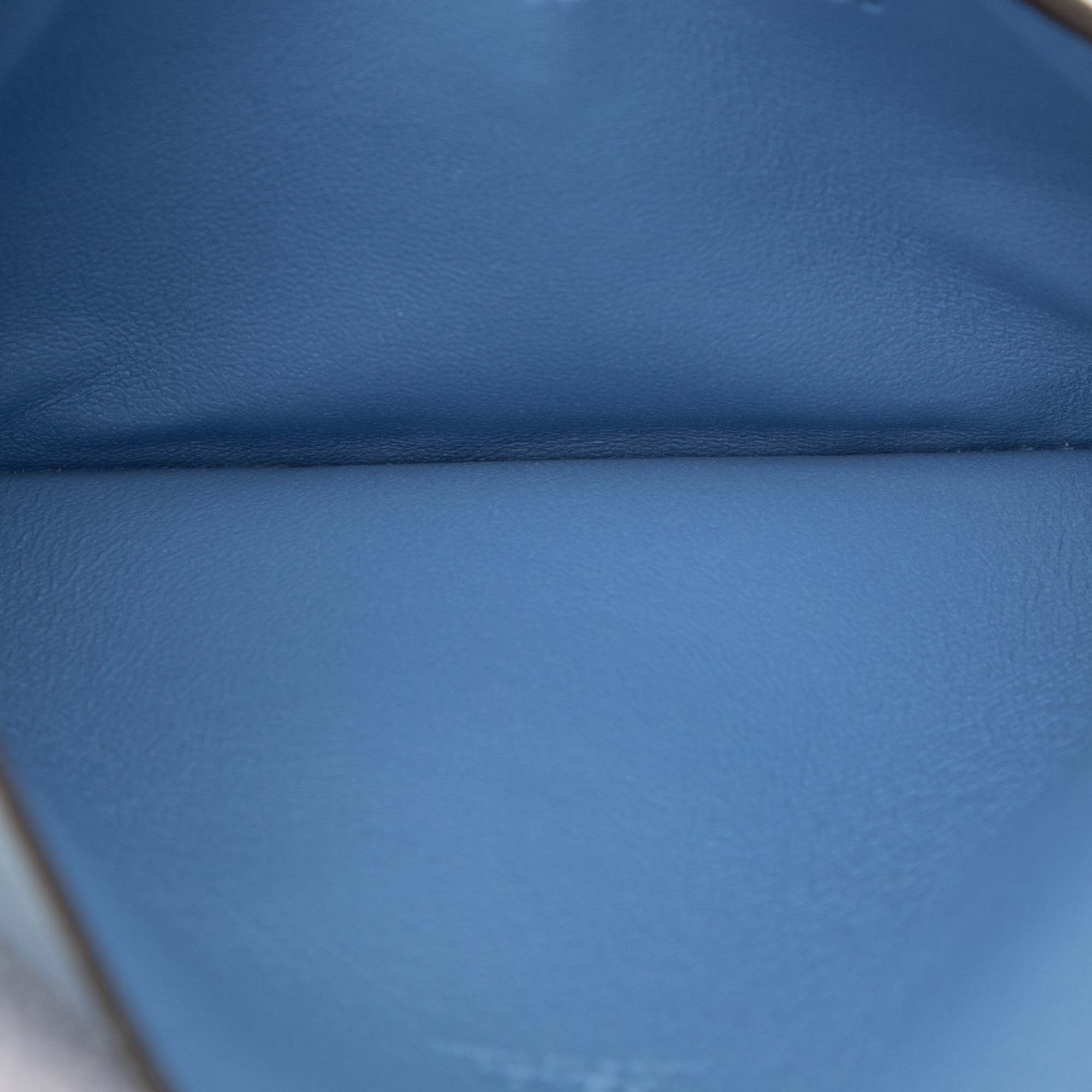 Zucca Embossed Leather Envelope Clutch