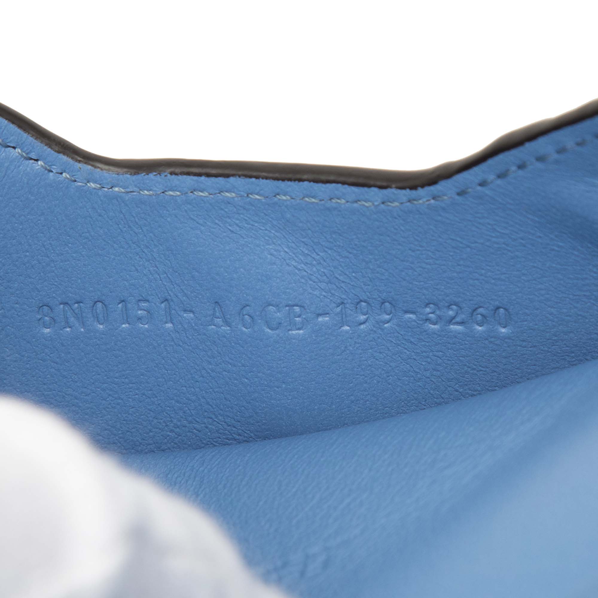 Zucca Embossed Leather Envelope Clutch