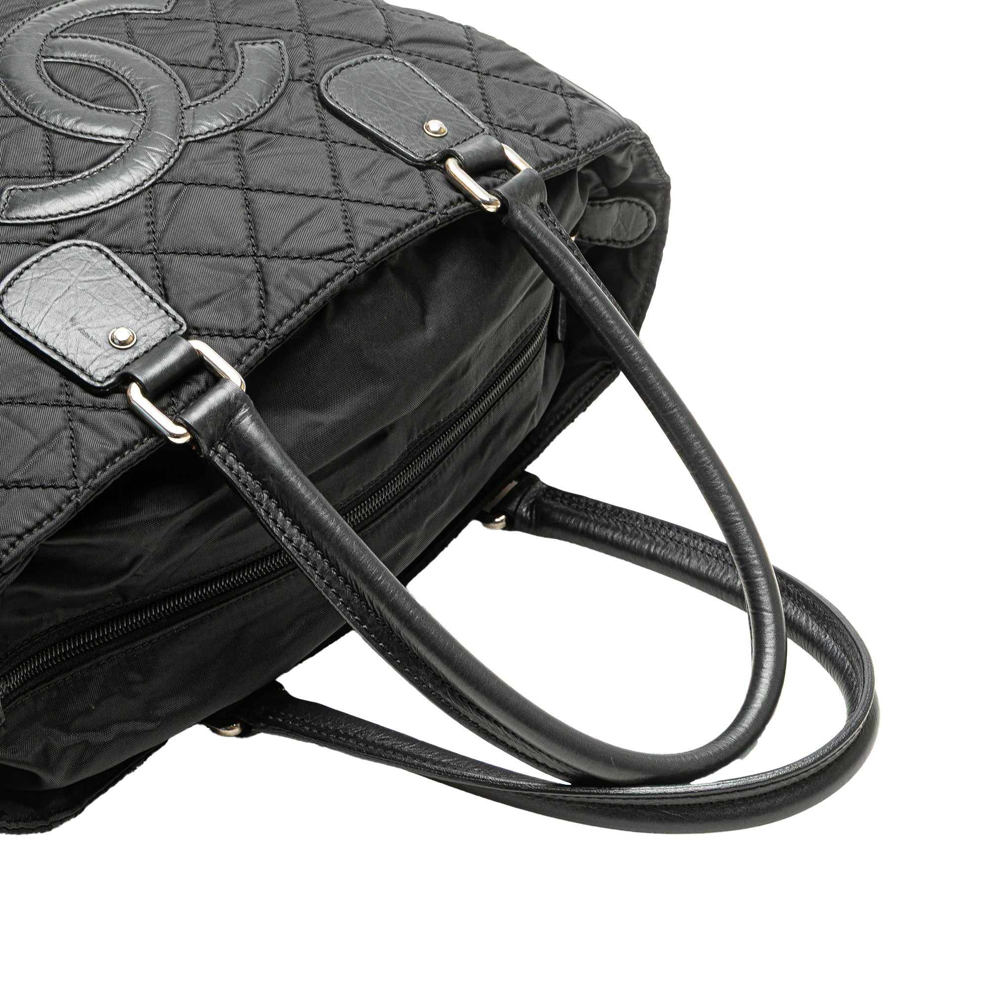 Paris New York Quilted Nylon Tote