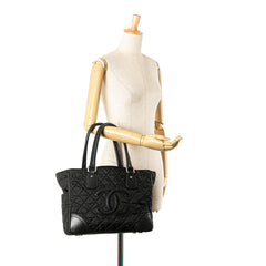 Paris New York Quilted Nylon Tote