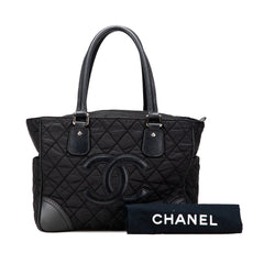 Paris New York Quilted Nylon Tote