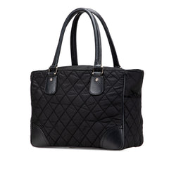 Paris New York Quilted Nylon Tote