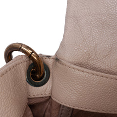 Medium Quilted Caviar Coco Pleats Messenger Flap