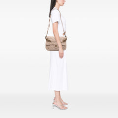 Medium Quilted Caviar Coco Pleats Messenger Flap