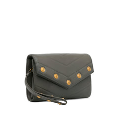 Medallion Chevron Flap Clutch_1